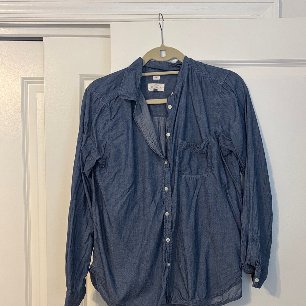 LOFT Softened Denim Shirt